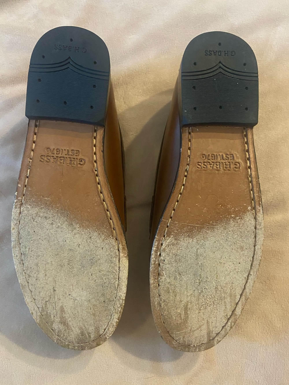 G.H. Bass Women’s Willa Flat Strap Weejuns Loafer in Cognac - Picture 6 of 8